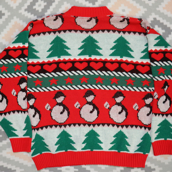 Vintage CABIN CREEK Holiday Cardigan Sweat… - Picture 4 of 6